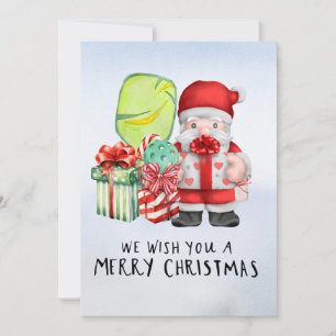 Pickleball-jultema med Jultomten Julkort