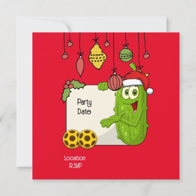 Pickleball-jultema Spara Datumet (Framsida)