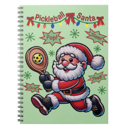 Pickleball Jultomten jul Anteckningsbok