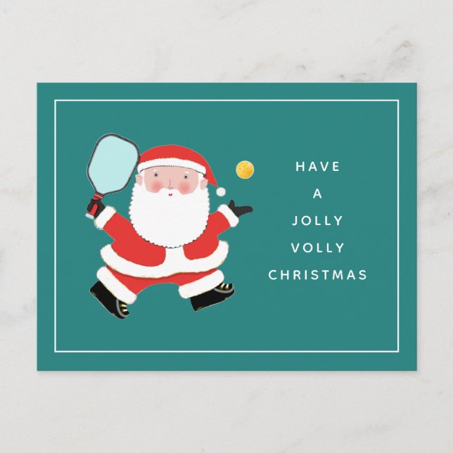 Pickleball julvykort helg vykort (Framsida)