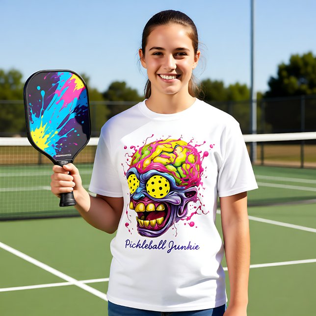 Pickleball Junkie - lustig pickleball tshirt T Shirt (Pickleball Junkie - funny pickleball tshirt)