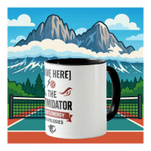 Pickleball-kaffemugg med The Intimidator-design