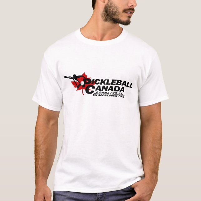 Pickleball Kanada organisationslogotyp T Shirt (Framsida)