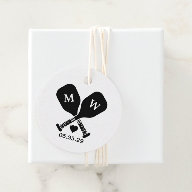 Pickleball Kärlek Gåvor Etiketter (På plats)