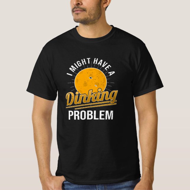 Pickleball Kärlek Pickleball Player Dinking Hobby T Shirt (Framsida)