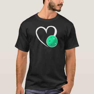 Pickleball Kärlek White Heart Turcos Pickleball T Shirt