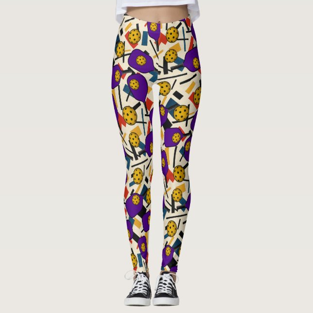 Pickleball Kazimir Malevich-Inspired Klubb Legging (Framsida)