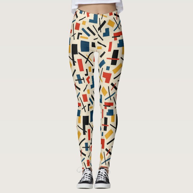 Pickleball Kazimir Malevich-Inspired Klubb Legging (Framsida)