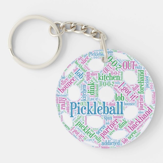 Pickleball Keychain (Framsidan)