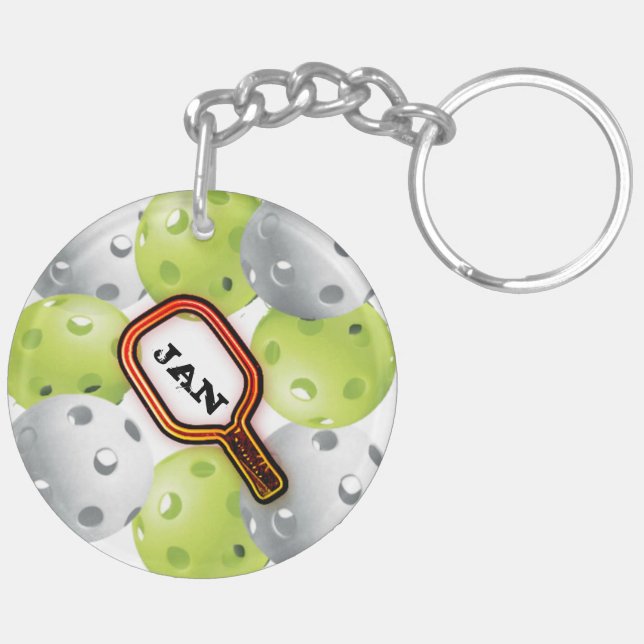 PICKLEBALL KEYCHAIN (Höger Baksida)