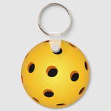 Pickleball Keychain - Gult
