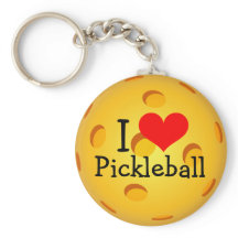 Pickleball Keychain - "I Kärlek Pickleball"