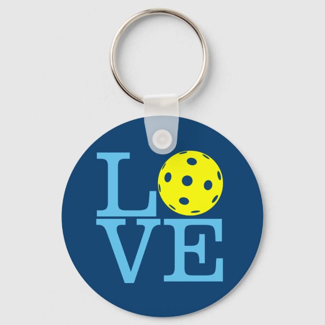 Pickleball Keychain - KÄRLEK Nyckelring (Framsida)