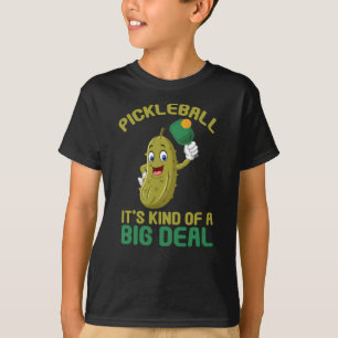 Pickleball Kid Big Deal Pickle Sport T Shirt