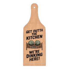 Pickleball Kitchen Zone Warning Sign Cutting Board