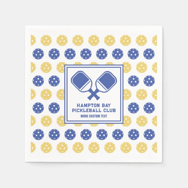 Pickleball Klubb Backyard Pickle Court Anpassnings Pappersservett (Framsidan)