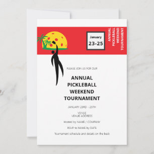 Pickleball Klubb Company Tournament Helg-händelse Inbjudningar