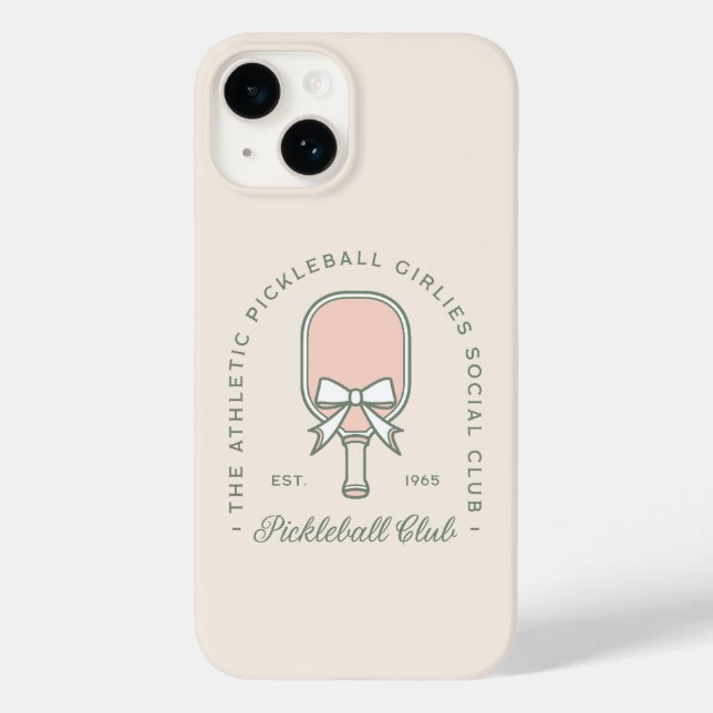 Pickleball klubb flickaktigt rosa och grönt (Baksida)
