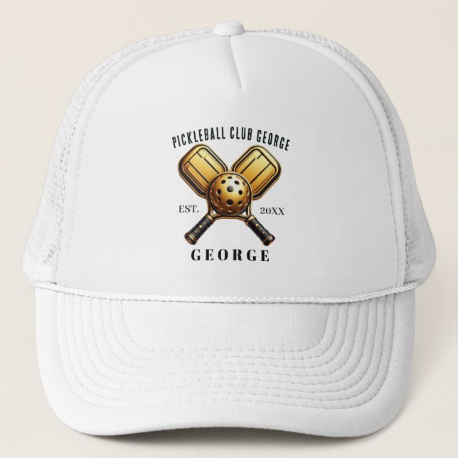 Pickleball Klubb George Trucker Hatt Keps (Framsida)