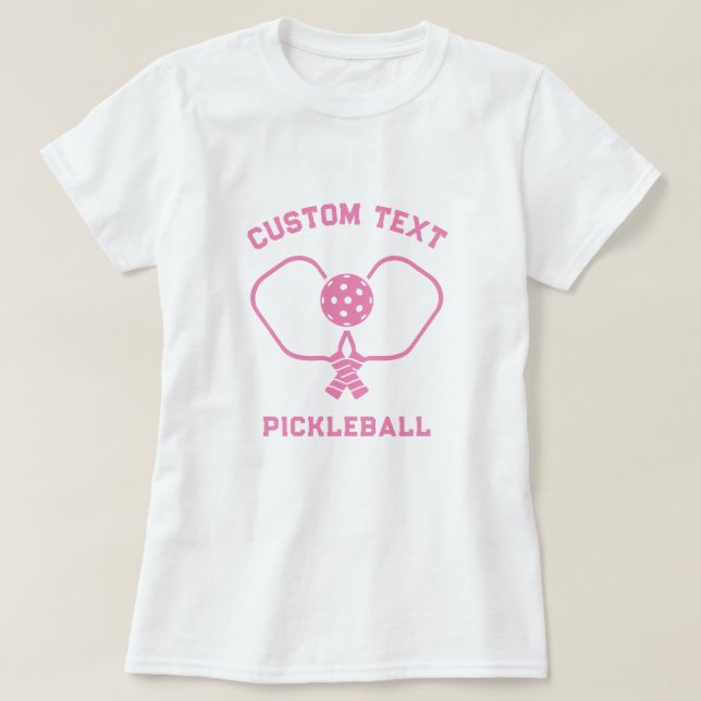 Pickleball Klubb Personlig T-Shirt (Design framsida)