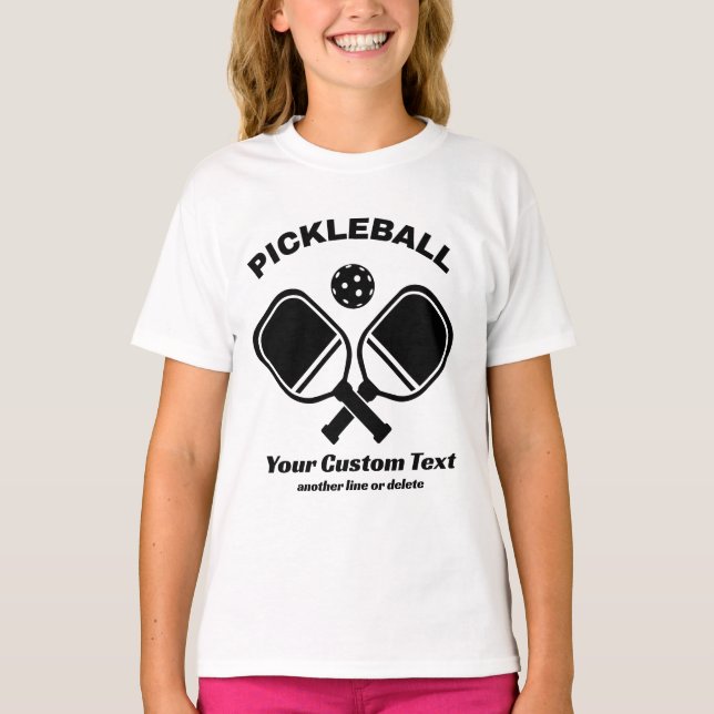 Pickleball Klubb Personlig T Shirt (Framsida)