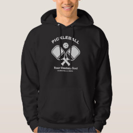 Pickleball Klubb Pickleball Paddle & Boll Anpassni Hoodie