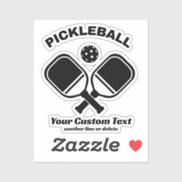 Pickleball Klubb Pickleball Paddle & Boll Anpassni Klistermärken