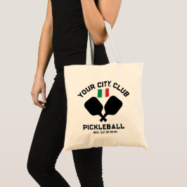 Pickleball Klubb Team Italiana Flagga Anpassningsb Tygkasse