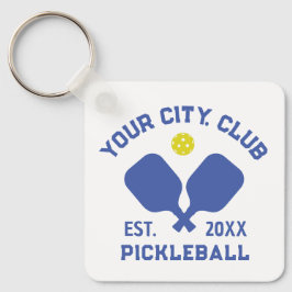 Pickleball Klubb Team Player Anpassningsbar Pickle Nyckelring