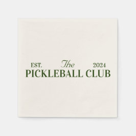 pickleball-klubb tema party pappersservett