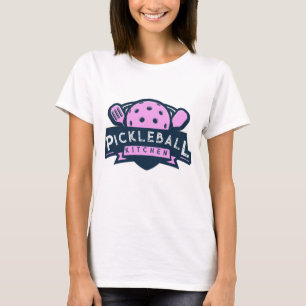 Pickleball-köket: Fin, fetstil för spelare T Shirt