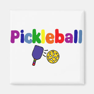 Pickleball konst magnet
