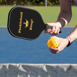 Pickleball Kung black/guld paddle - personalisera