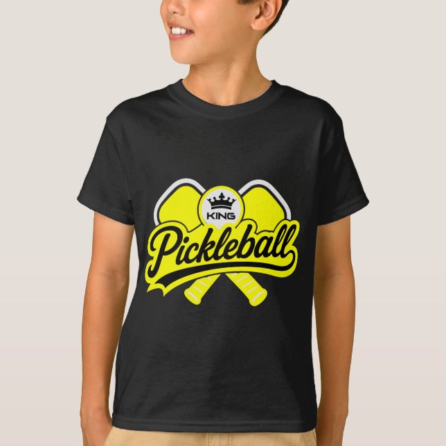 Pickleball Kung Champion T Shirt (Framsida)