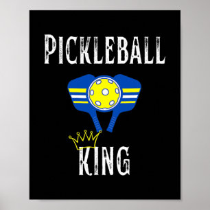 Pickleball Kung Funny Pickleball Player Poster