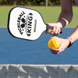 Pickleball Kung Funny Typography Personlig Namn