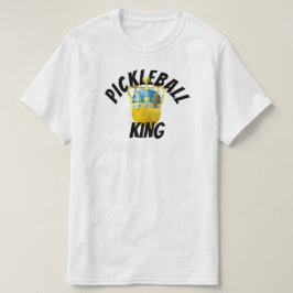 Pickleball Kung, Gult Pickleball War a Krona T Shirt