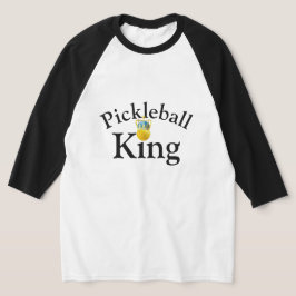 Pickleball Kung, Gult Pickleball War A Krona T Shirt
