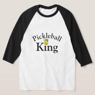 Pickleball Kung, Gult Pickleball War A Krona T Shirt