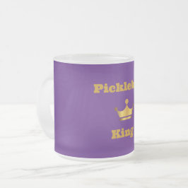 Pickleball Kung-kaffe mugg - lila och guld