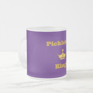 Pickleball Kung-kaffe mugg - lila och guld