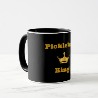 Pickleball Kung-kaffe mugg - svart och guld