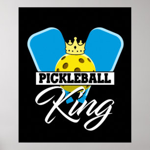 Pickleball Kung - Ljubblmästare i Pickleball Poster