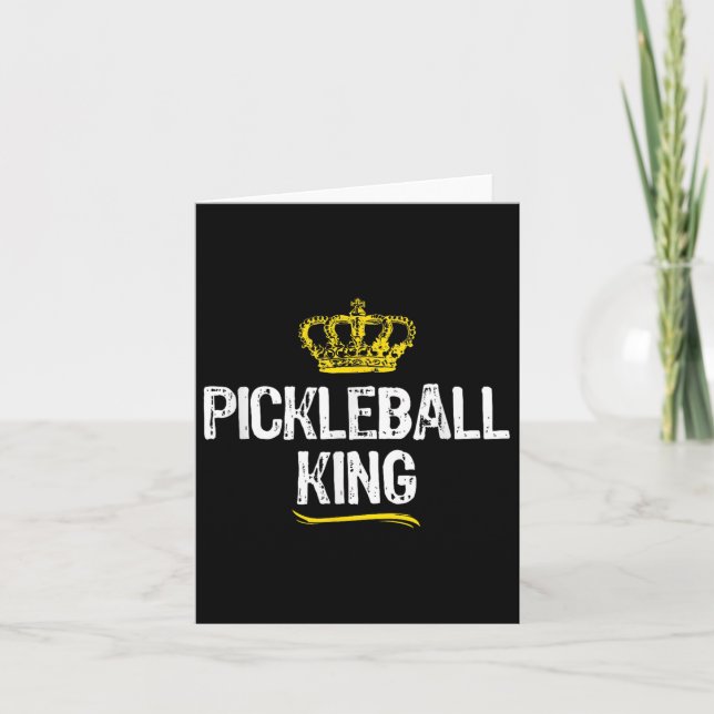 Pickleball Kung Manar Boys Player Funny Coola Kort (Framsida)