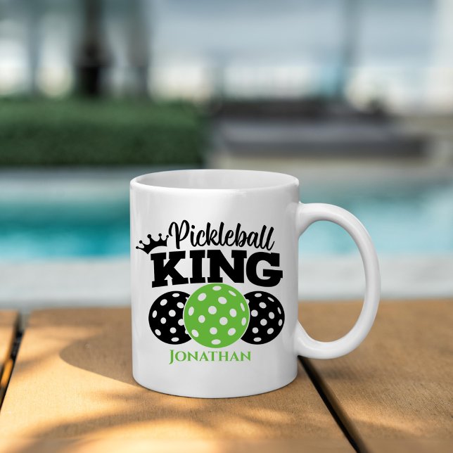 Pickleball Kung Personlig Kaffemugg (Skapare uppladdad)