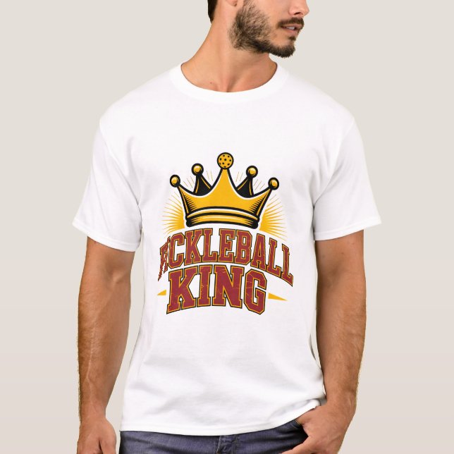 Pickleball Kung T Shirt (Framsida)
