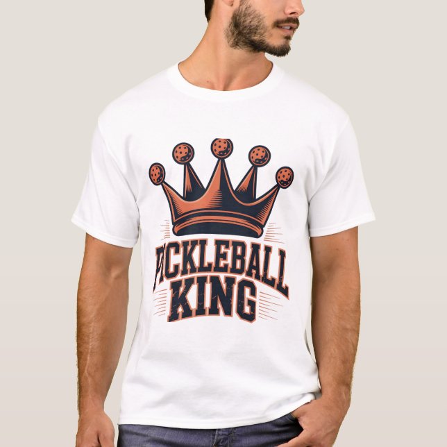Pickleball Kung T Shirt (Framsida)