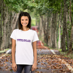 Pickleball-kvinnor roliga lila-slagord t shirt