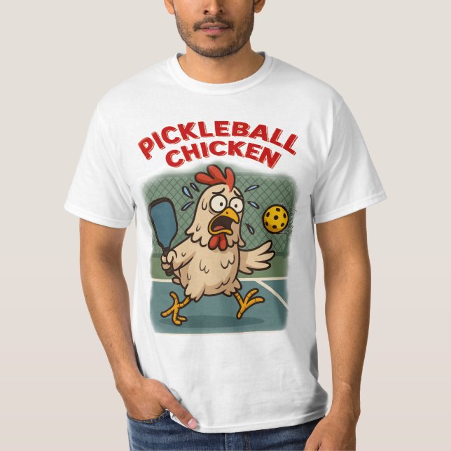 Pickleball Kyckling T Shirt (Framsida)