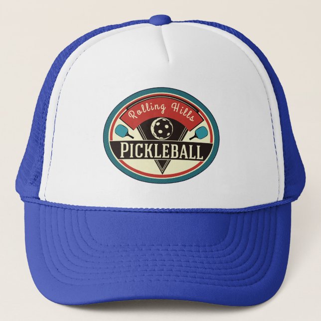 Pickleball Lag Hatt - Vintage Design Truckerkeps (Framsida)